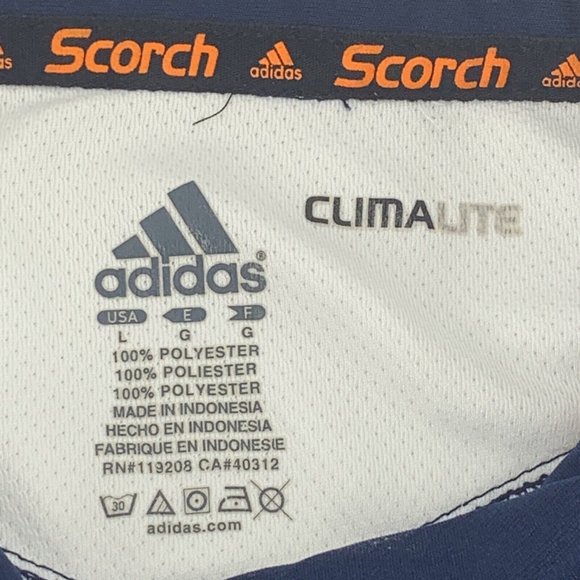 Women's Adidas Climalite Scorch Notre Dame ND Fighting Irish Polo Shirt Blue L - Picture 3 of 9